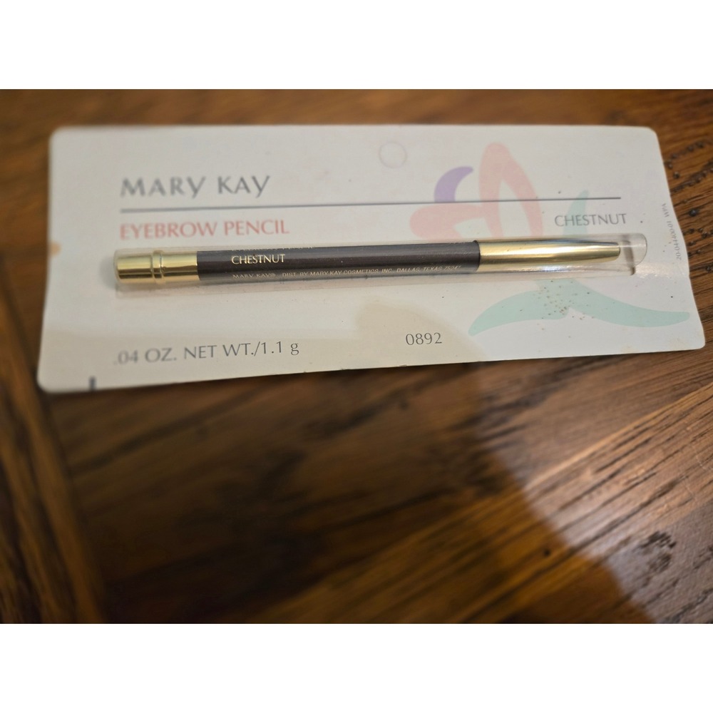Mary Kay Eyebrow Pencil Chestnut Brown New In Package  .04 oz. Makeup  0892 - Picture 2 of 3